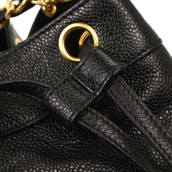 Chanel Black Calfskin Triple CC Bucket Shoulder Bag - Picture 6 of 10